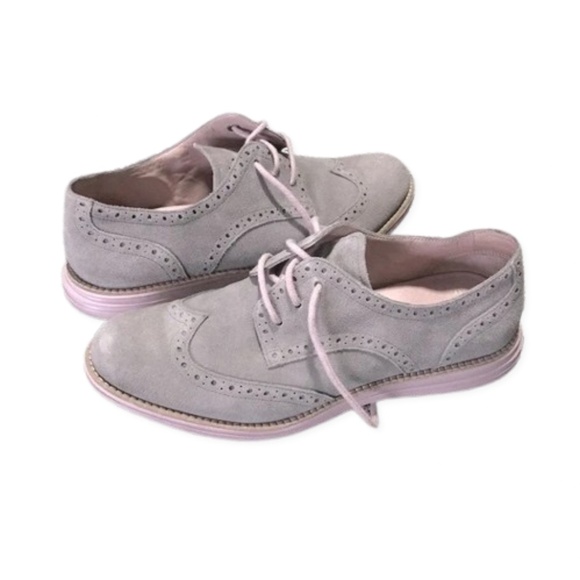 Cole Haan โฆ Wingtip Lunargrand Oxford Suede Shoes (size 7) - Picture 8 of 8